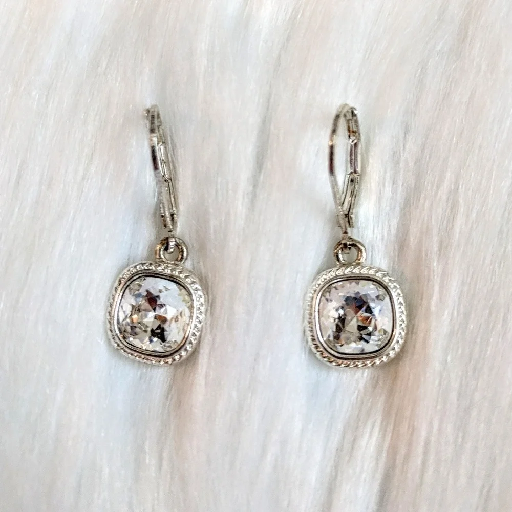 Infinity Crystal Drop Earring - Picture 2 of 4